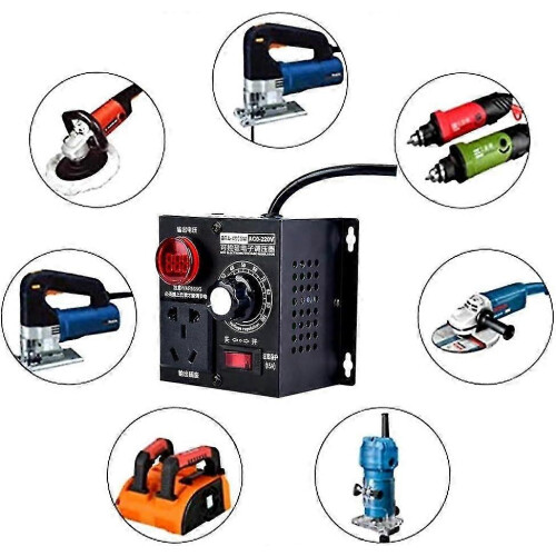 Dimmer, AC 220V 9A 4000W SCR Voltage Regulator Motor Fan Regulator Speed Controller Dimmer 1