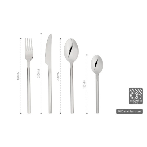(32pc set) Stainless Steel Cutlery Sets Forged Dishwash Safe 2