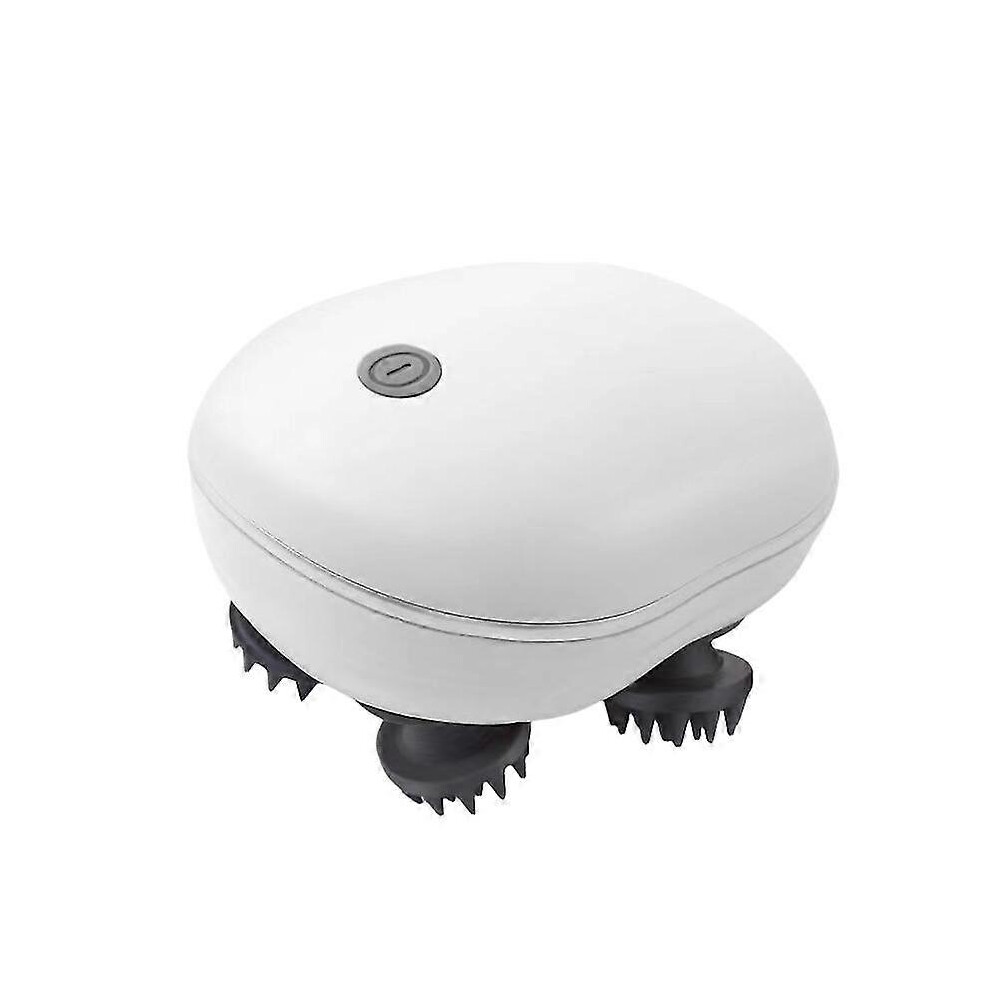 Infrared massage device for scalp and body with 4 massage heads, vibrating and waterproof for neck and head.