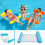 Multi-Use Floating Hammock, Inflatable Pool Float 4-in-1 Floating Reclining Float Hammock Water Hammock Multi-Use Foldable Floating Hammock Portable U 1