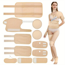 Rizinusöl Wrap Set | 11pcs | Wiederverwendbar, maschinenwaschbar | für Taille, Schultern, Hände, Nacken, Knie