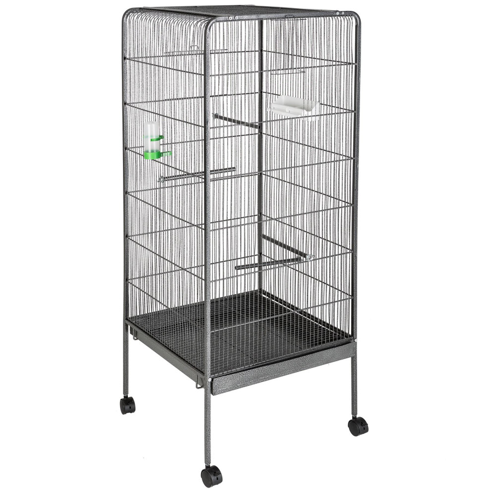 Bird Cage Large Budgie Aviary Parrot House 146 cm Tall Animal Perch Feeder