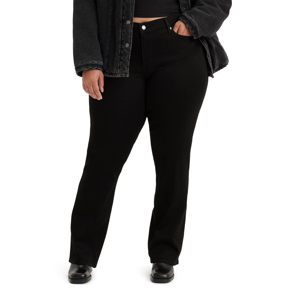 Levi's Women's Size Classic Bootcut Jeans Also Available  Soft Black 2  36 Plus