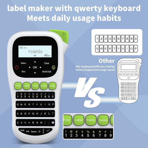 Label Maker, Portable Label Maker Machine with Tape 2