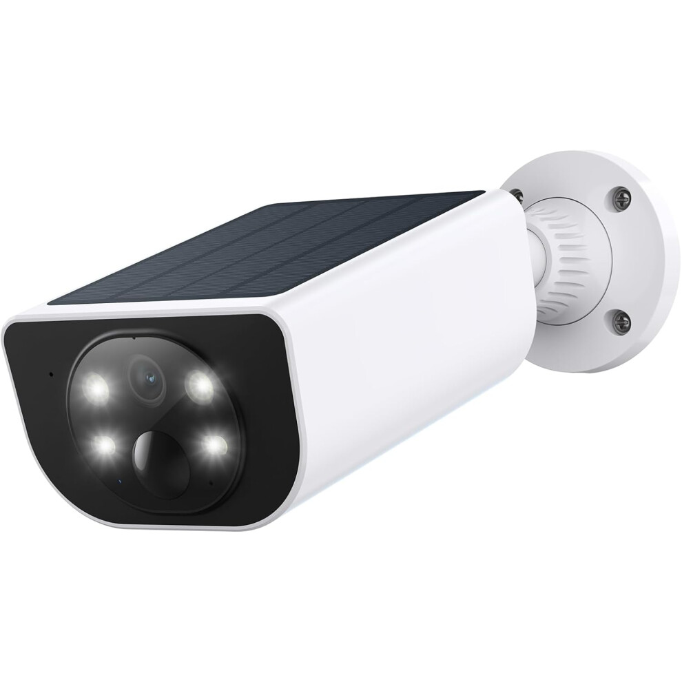 (1-Pack) 2K CCTV Camera Systems, Battery Operated Home/House Security, PIR Detection, IP65, Colour Night Vision, SD card/Cloud Storage, Works with Alexa S1