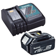 Genuine Makita 18V 5.0Ah LXT Lithium Battery BL1850 + DC18RC Fast Charger