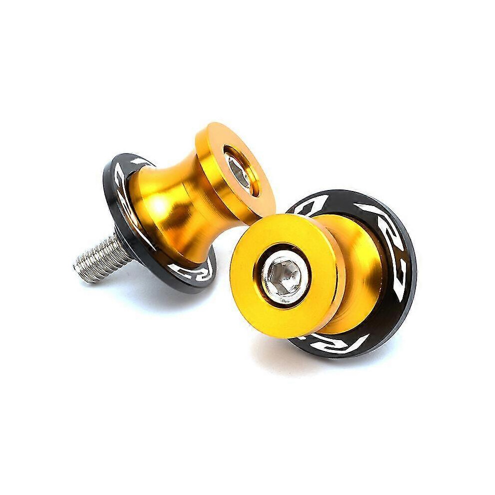 (Gold) Motorcycle Cnc Aluminum Stand Swingarm Spools Slider Stand Screw Swingarm Accessories For Yamaha Yzf-R7 Yzf R7 Yzfr7 All Year Gold 5014561751269
