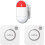 Remote Strobe Siren Alarm Kit, 120dB Loud Panic Alarm System 1