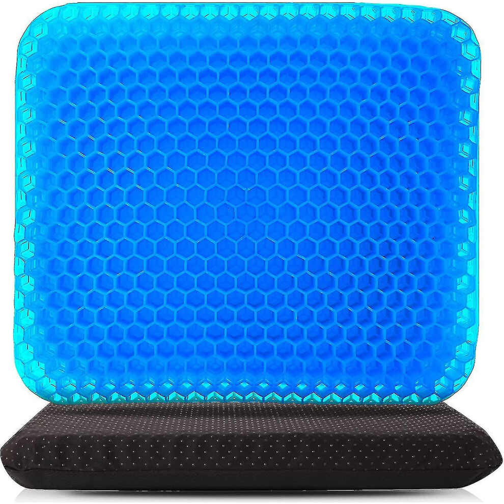 (L) Gel Seat Cushion For Long Sitting Wheelchair Office Chair, Gel Cushion For Hip Pain