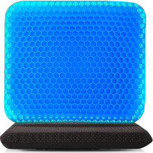 (M) Gel Seat Cushion For Long Sitting Wheelchair Office Chair, Gel Cushion For Hip Pain