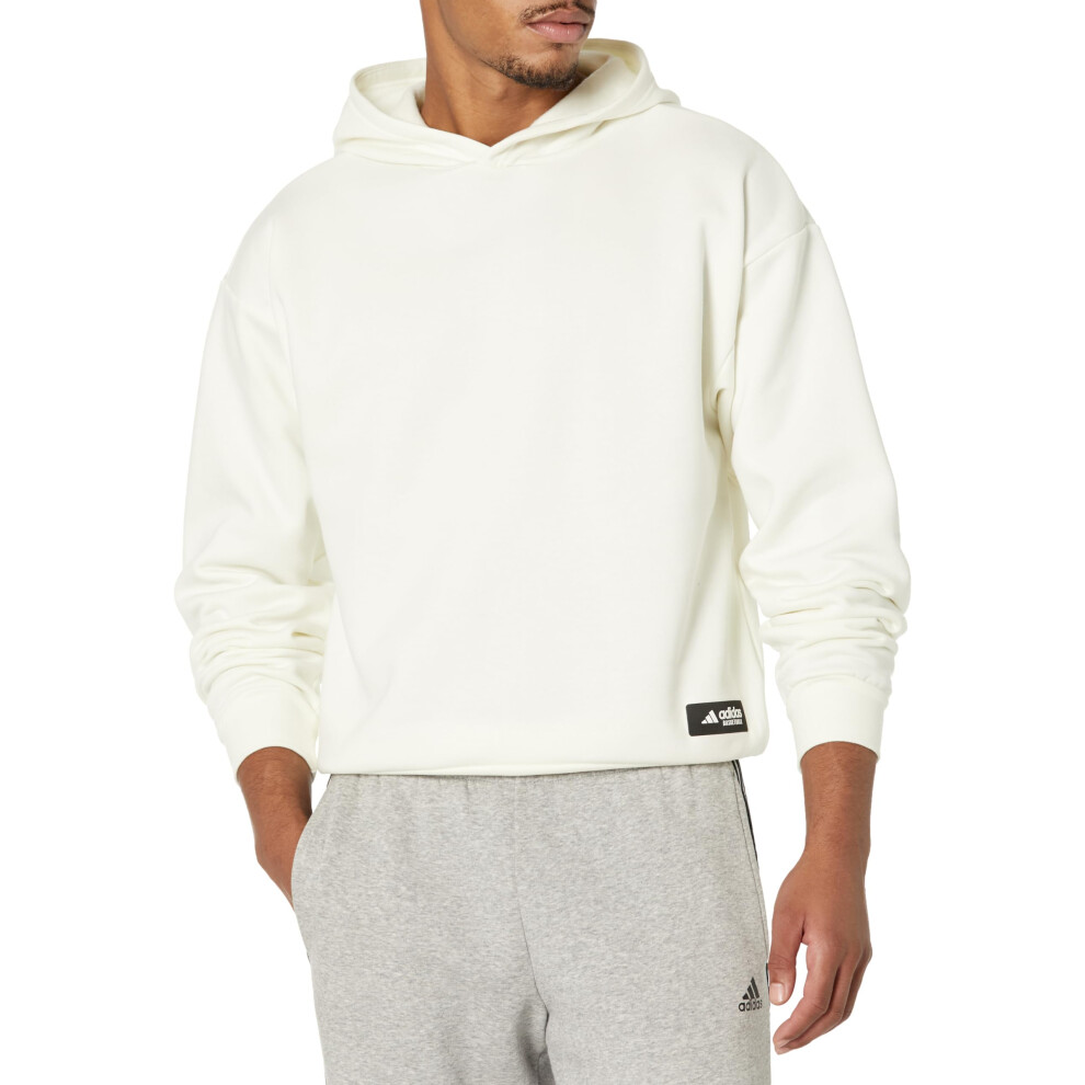 adidas Originals mens Legends Hoodie Off White X-Small