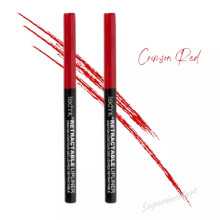 2xTechnic Lip Liner Twist Up Pencil Crayon Crimson Red (2-pack)