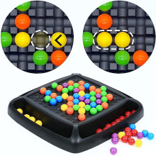 (with 84 beads) Rainbow Bead Game For Kids Chess Board Game Puzzle Elimination Toys Kids Interactive Activities Christmas Gift