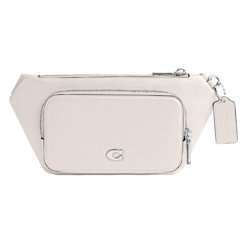 COACH Belt Bag in Crossgrain Leather  Chalk