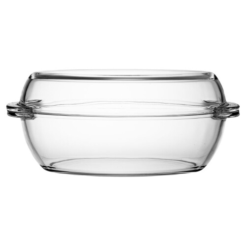 Oval Casserole Roasting Baking Cooking Non Stick with Lid 2.85L 1