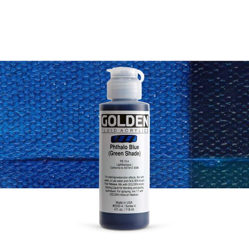 Golden Fluid Acrylics - Φθαλό Μπλε (Πράσινη Απόχρωση) - 4 oz