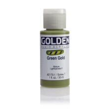 Golden Fluid Acrylic Paint 1oz-Green Gold