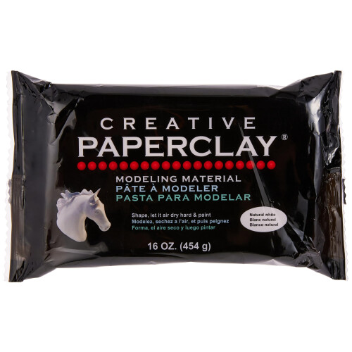 Creative Paperclay for Modeling Compound  16-Ounce  White  4"" x 1"" x