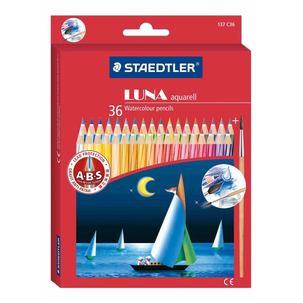 Staedtler 36 Color Set Sd137C36 Staedtler Luna Watercolor Pencil (Japa