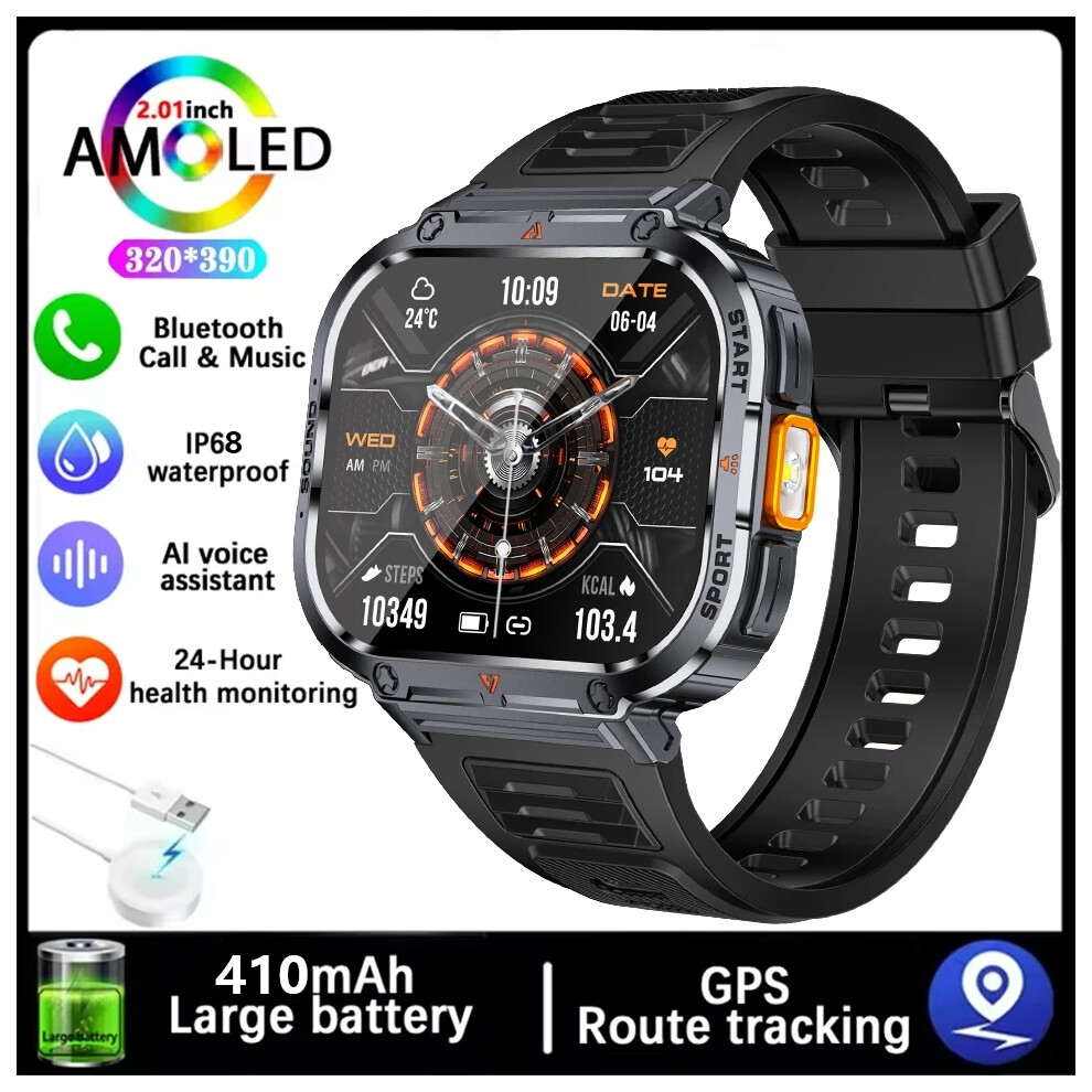 New Outdoor Smart Watch Men Flashlight Compass Ip68 Waterproof Sport Tracker Bluetooth Call Smartwatch For Huawei 6974455652623