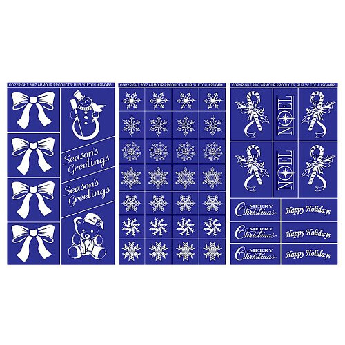 Armor Etch Designer Stencil Pak s?soner Hilsen 2