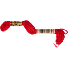 Dmc 6-trådig broderigarn 8.7yd - Julröd
