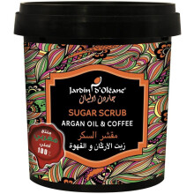 Jardin Oleane Sugar Scrub Argan Oil & Coffee | Moisturizing & Exfoliating Body, Face, Hand & Foot Scrub for Soft, Smooth Skin | Natural Ingredients