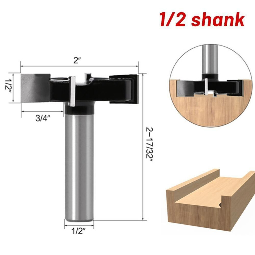 (12.7mm) Cnc-spoilboard Surfacing Router Bit Carbide Planer Wood  Cutter Planing Tool