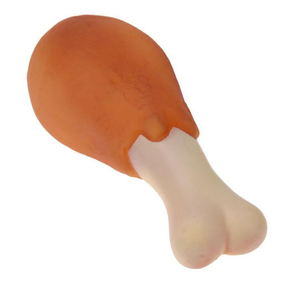 Rubber Imitation Chicken Leg Dog Chewing Toy Puppy Sound Squeaker Pet Toy Pet Supplies