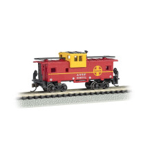 Bachmann - Santa Fe #999771 - Cerven - Ho Scale 36' Wide Vision Caboose Prototypick cerven
