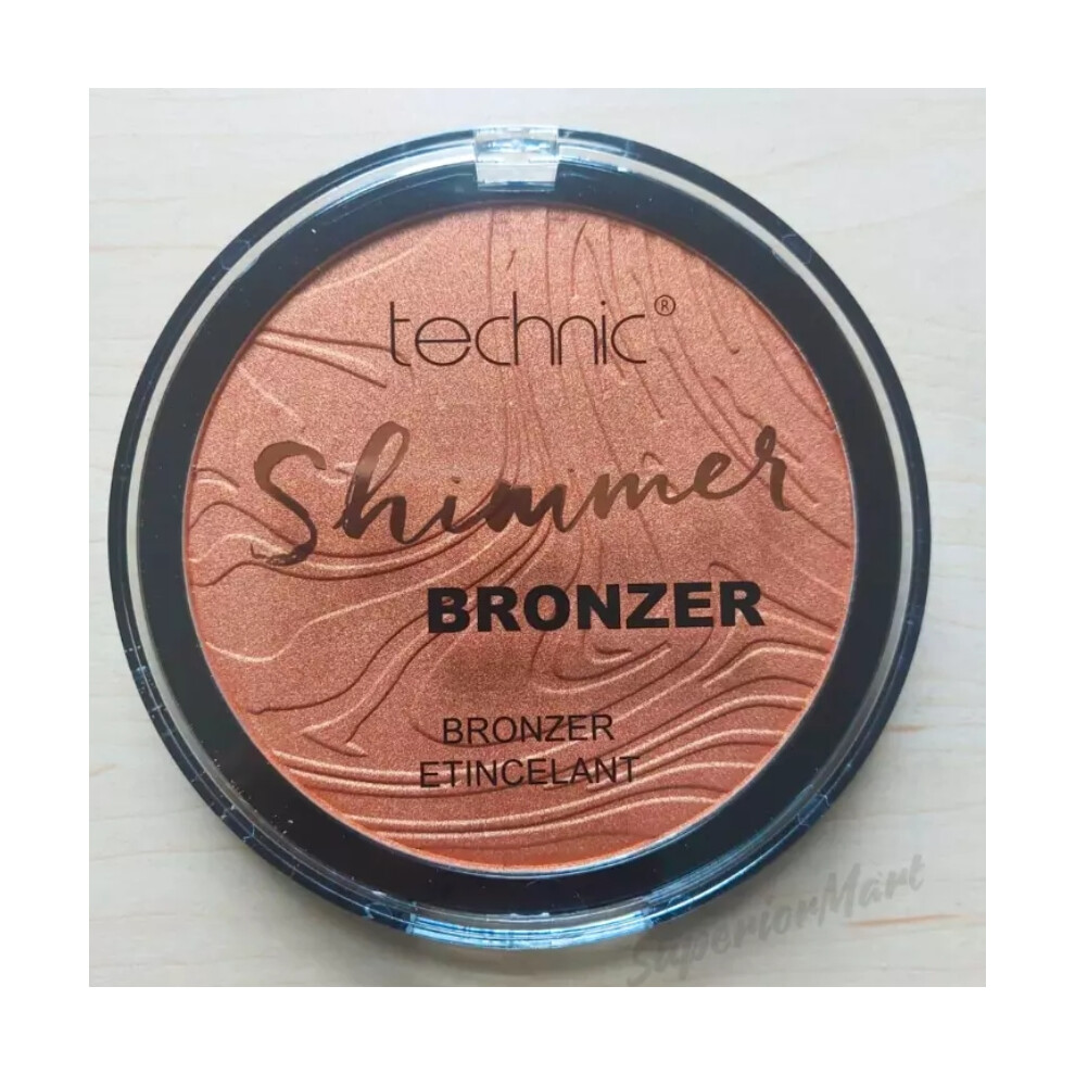 Technic Shimmer Bronzer Pressed Powder Natural Glow Highlighting