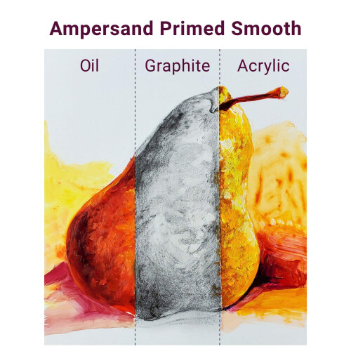 Ampersand Art Supply Ξύλινη Κάβα Γέσο Καλλιτέχνη: Πρωτογενής Λείος, 8" x 10", 1/8" Λεπτό Προφίλ 1