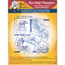 Tante Martha's Hot Iron Transfers #4015 Entzckender Welpe