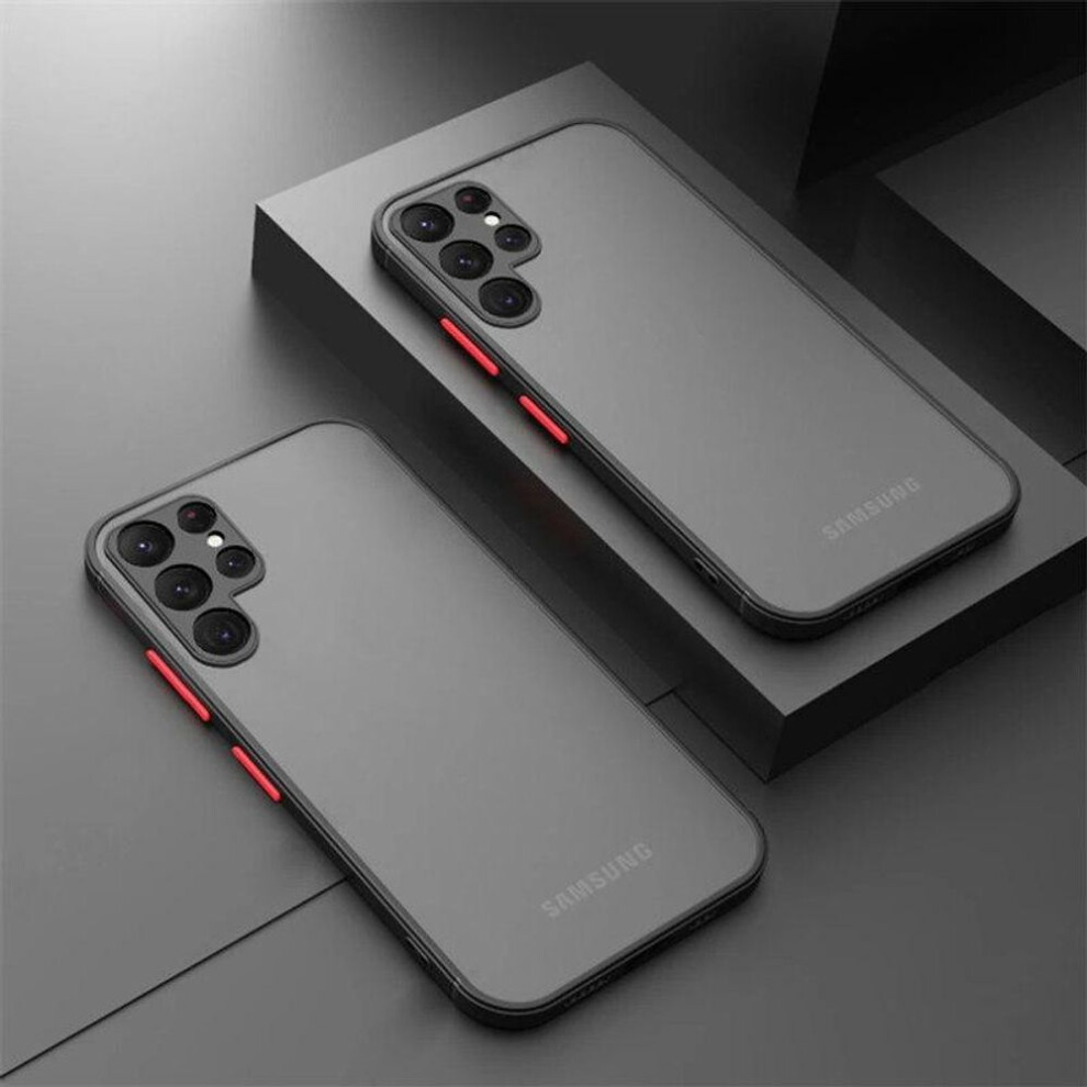 (black, Samsung S20 FE) Shockproof Armor Case For Samsung S22 Ultra S23 S10 Plus Note 20 S21 S20 Fe A51 A12 A71 A50 A32 A33 A13 A53 A52s 5g Matte Cover