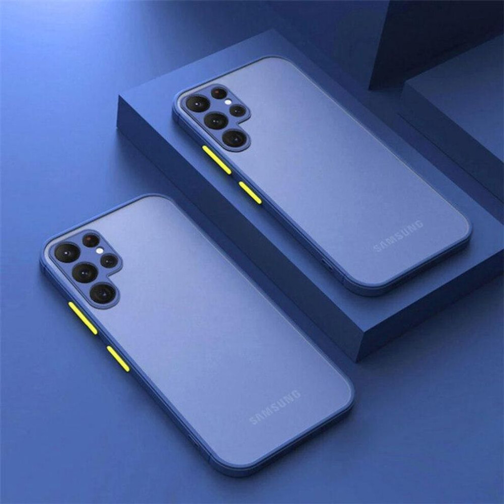 (blue, Samsung A52S 5G) Shockproof Armor Case For Samsung S22 Ultra S23 S10 Plus Note 20 S21 S20 Fe A51 A12 A71 A50 A32 A33 A13 A53 A52s 5g Matte Cover