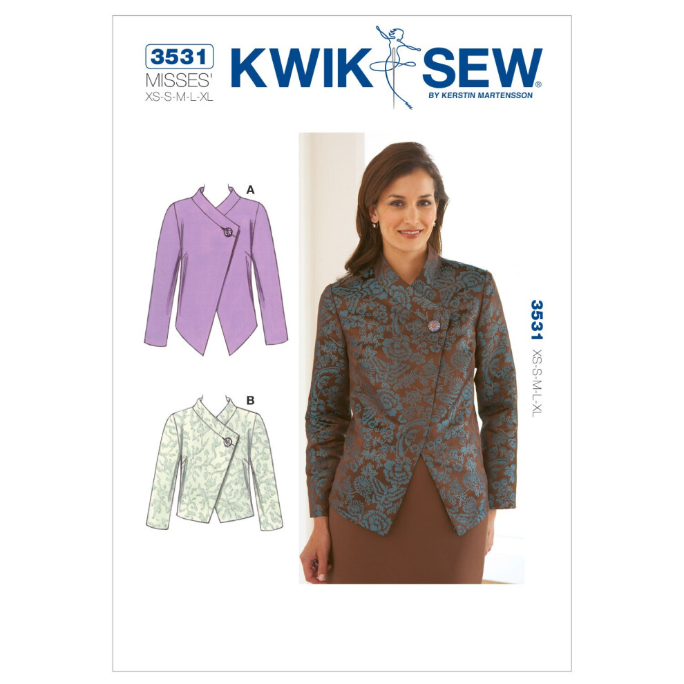 Patr N De Costura Para Chaquetas Kwik Sew K3531, Talla Xs, S, M, Xl-image