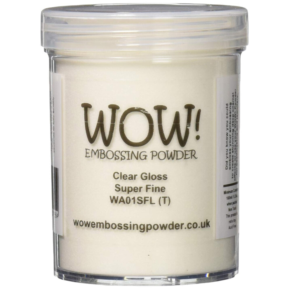 Guau! Wow Embossing Powder Large Jar 160Ml-Clear Gloss