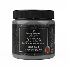 Jardin D Oleane Detox Face & Body Scrub | Exfoliating Cream | Remove Impurities, Excess Sebum & Toxins | Smooth, Revitalized Skin