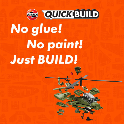 Airfix Airfix QuickBuild Boeing Apache Airplane Model Kit Multi 1