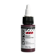 High Flow Acrylics von GOLDEN Alizarin Crimson Hue 1 fl. oz. oz. Flasche professionelle Acrylfarbe transparent