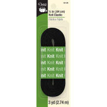 Dritz, 1/4-tum med 3 meter, Svart Sträckt Elastik