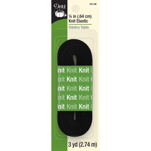 Dritz, 1/4-tum med 3 meter, Svart Sträckt Elastik
