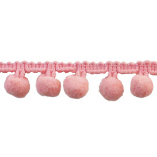 Belagio Enterprises 1 1/4-Inch Pompom Fringe (10 Yards) | BP-101-20 Ροζ