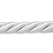 Trims by The Yard Rebekah 1/4" Σπειρωτή Κορδέλα | Λευκή | (20 Γιάρδες)