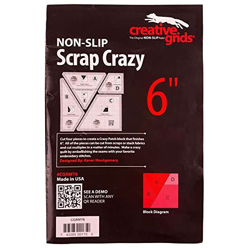 Creative Grids Scrap Crazy 6 modelli Quilt Ruler 4 pezzi set - CGRMT6 2