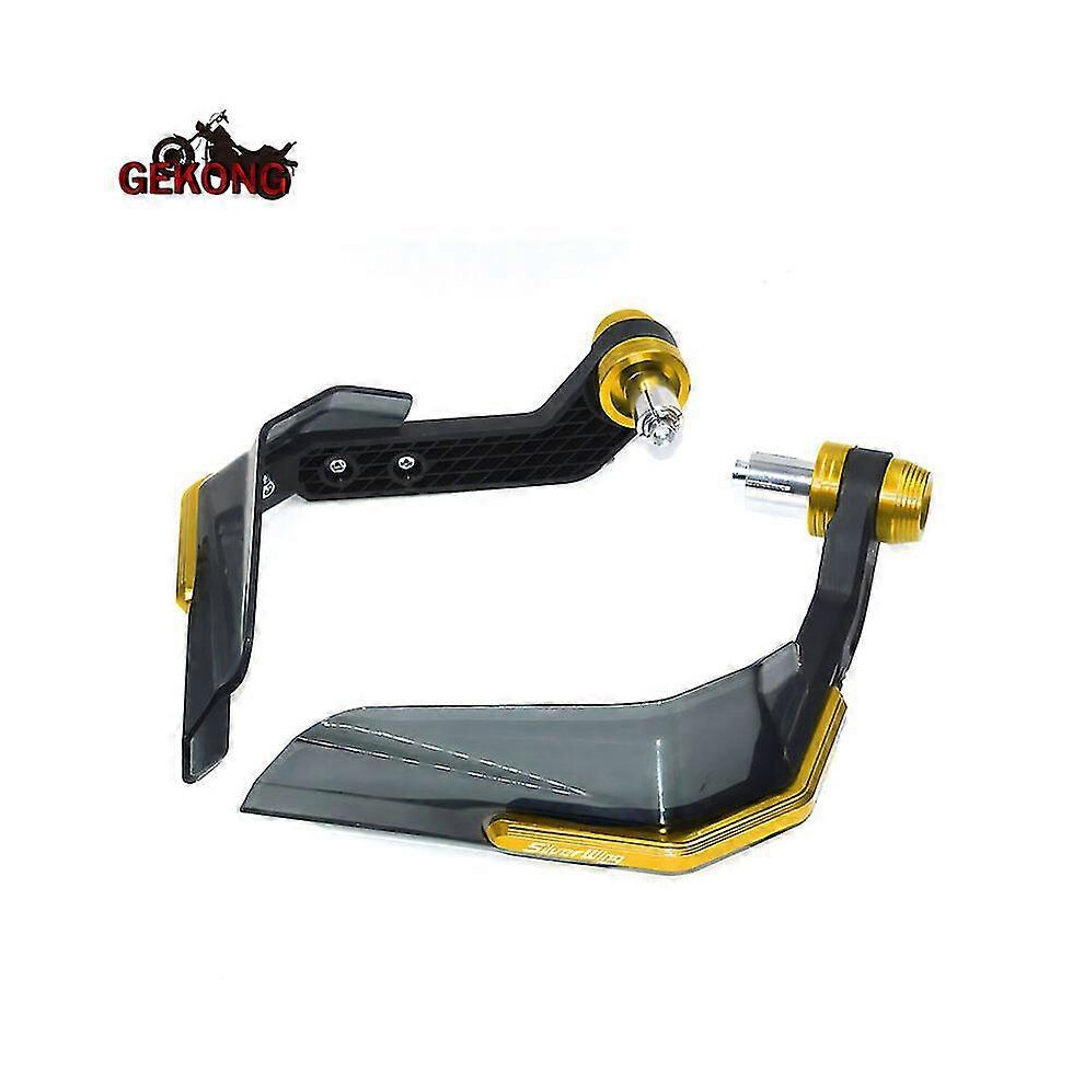 () For Honda Wing Gt 400 600 Silverwing Handguard Shield Hand Guard Protector Winds Gold/Silver 5014561763156