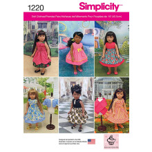 Enkelhed 1220 18 '' Doll kjole Sykm?nster En st?rrelse