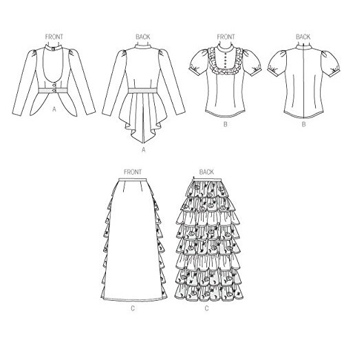McCall's Patterns M7071  Misses' Historical Costume Sewing Pattern  Si 1