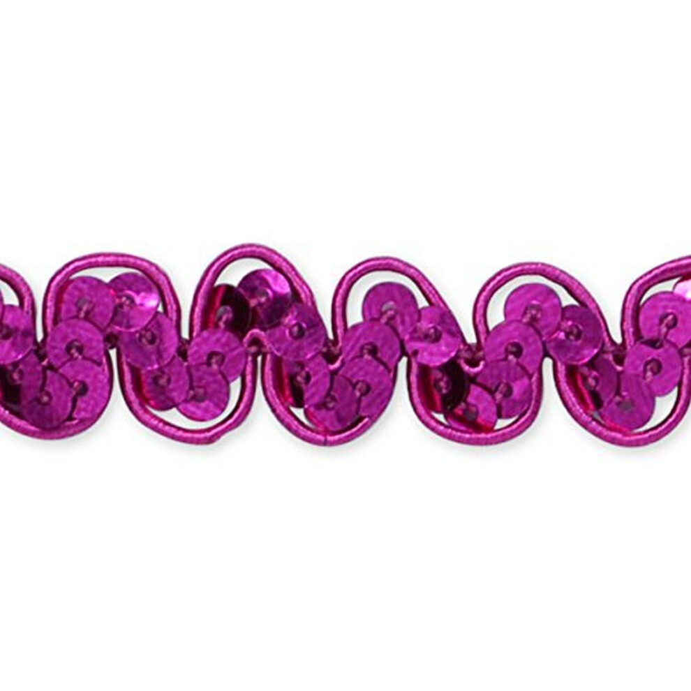 Garnitures Au MèTre Rylee Stretch Sequintrim Garniture 20 MèTres Fuchsia-image