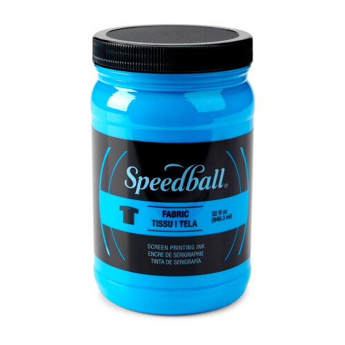 Speedball Μελάνι Εκτύπωσης Υφασμάτων 32-Οζ, Φωτεινό Μπλε